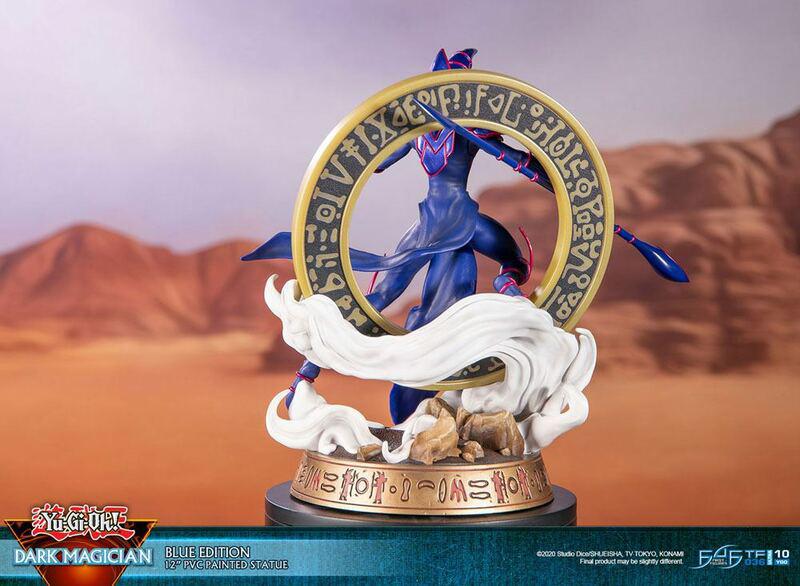 Preview: Schwarzer / Dunkler Magier - Blaue Karten Edition - First 4 Figures - Yu-Gi-Oh! PVC Figur