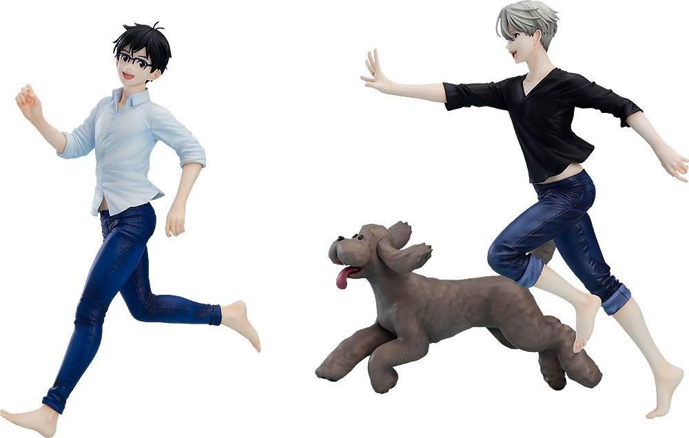 Preview: Yuri, Victor & Makkachin - Yuri!! on Ice Figurenset - Orange Rouge