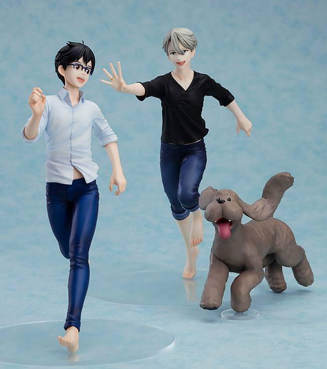 Preview: Yuri, Victor & Makkachin - Yuri!! on Ice Figurenset - Orange Rouge