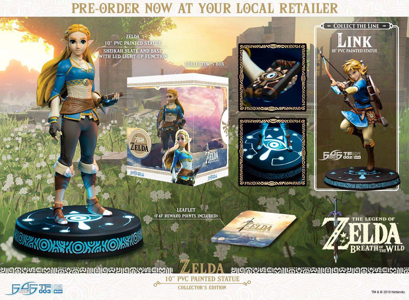 Preview: Zelda - Breath of the Wild Version - Collector's Edition - First 4 Figures PVC Figur