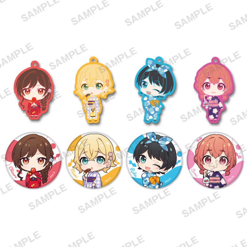 Preview: Lucky Box - Rent-A-Girlfriend - Gummi Anhänger & Button - Bushiroad