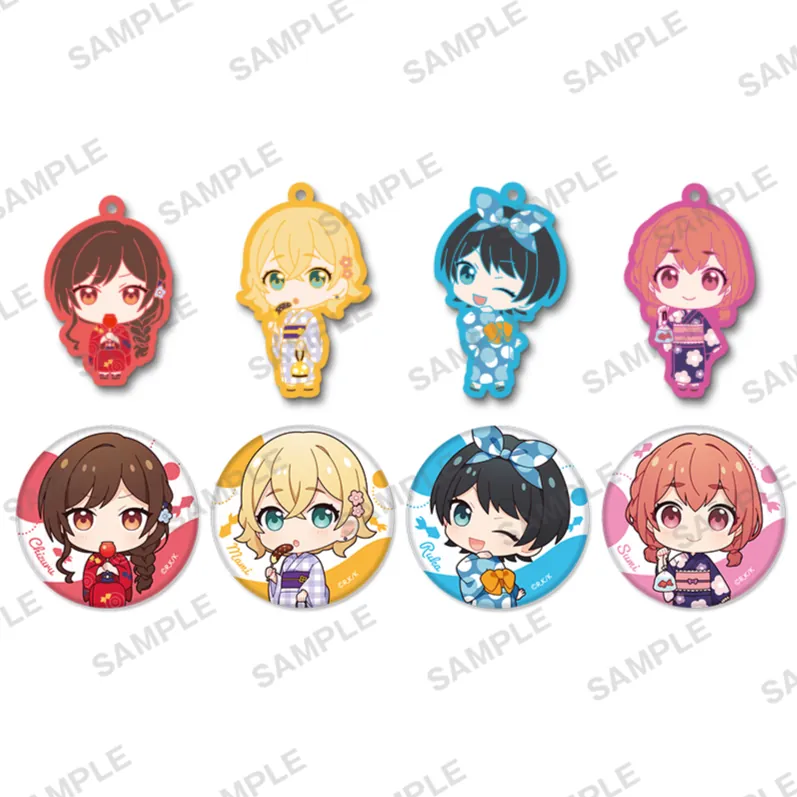 Preview: Lucky Box - Rent-A-Girlfriend - Gummi Anhänger & Button - Bushiroad