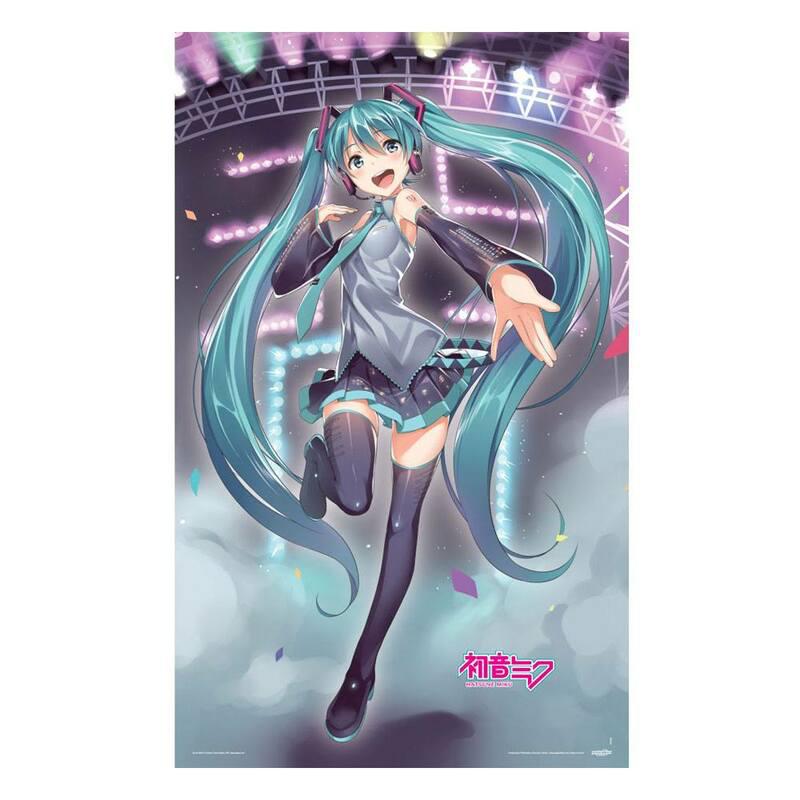 Preview: Miku on Stage - Textil-Poster - Pop Buddies (98 x 160 cm)