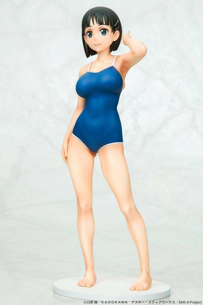 Preview: Suguha Kirigaya - Navy Blue Swimsuit - Q-Six