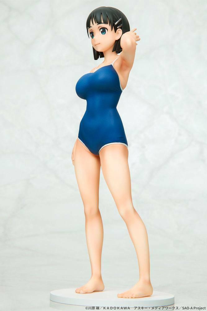 Preview: Suguha Kirigaya - Navy Blue Swimsuit - Q-Six