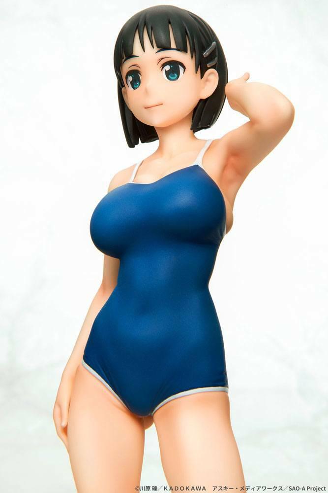 Preview: Suguha Kirigaya - Navy Blue Swimsuit - Q-Six