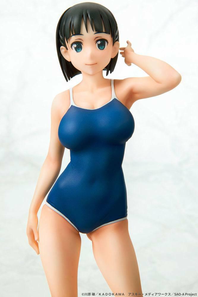 Preview: Suguha Kirigaya - Navy Blue Swimsuit - Q-Six