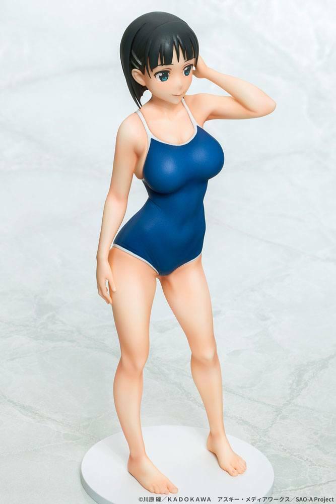 Preview: Suguha Kirigaya - Navy Blue Swimsuit - Q-Six