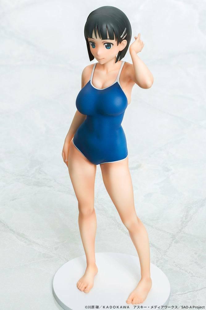 Preview: Suguha Kirigaya - Navy Blue Swimsuit - Q-Six