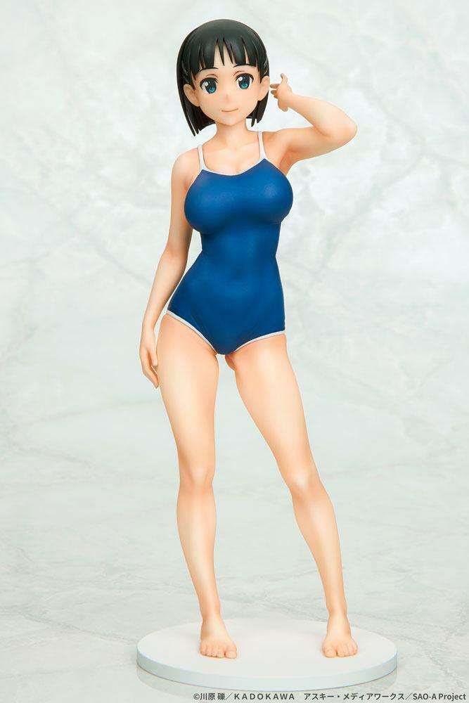 Preview: Suguha Kirigaya - Navy Blue Swimsuit - Q-Six