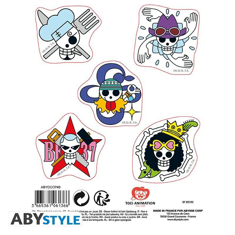 Preview: One Piece - "Strohhut-Skulls" - Mini Sticker Set - ABYStyle
