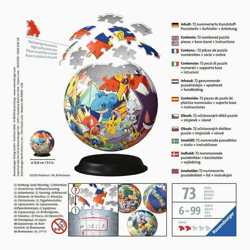 Preview: Puzzle Ball - Pokémon 3D Puzzle - Ravensburger (72 Teile)