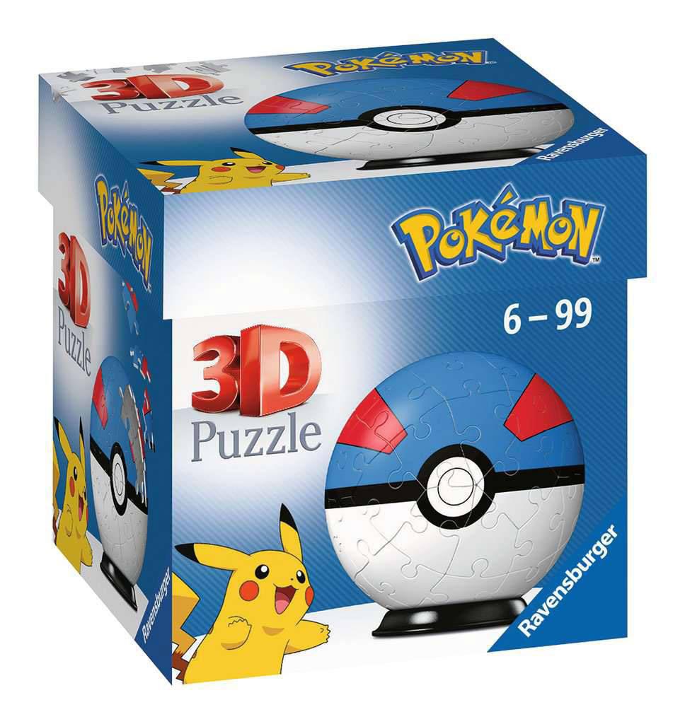 Preview: Superball - Pokémon 3D Puzzle - Ravensburger (54 Teile)