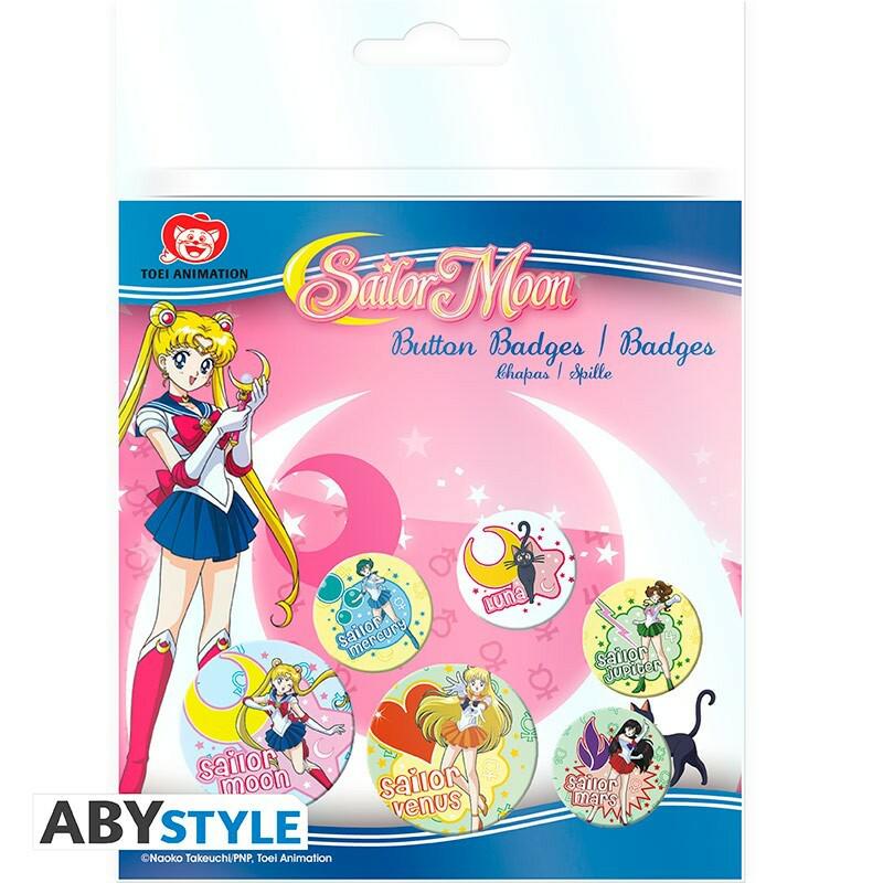 Preview: Sailor Moon - "Sailor Krieger" - Badge Pack - ABYStyle