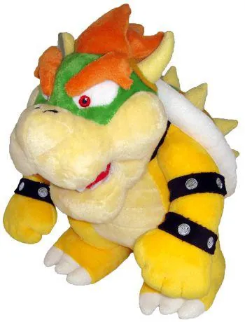 Preview: Bowser - Super Mario Plüschtier - Little Buddy Toys (26 cm)