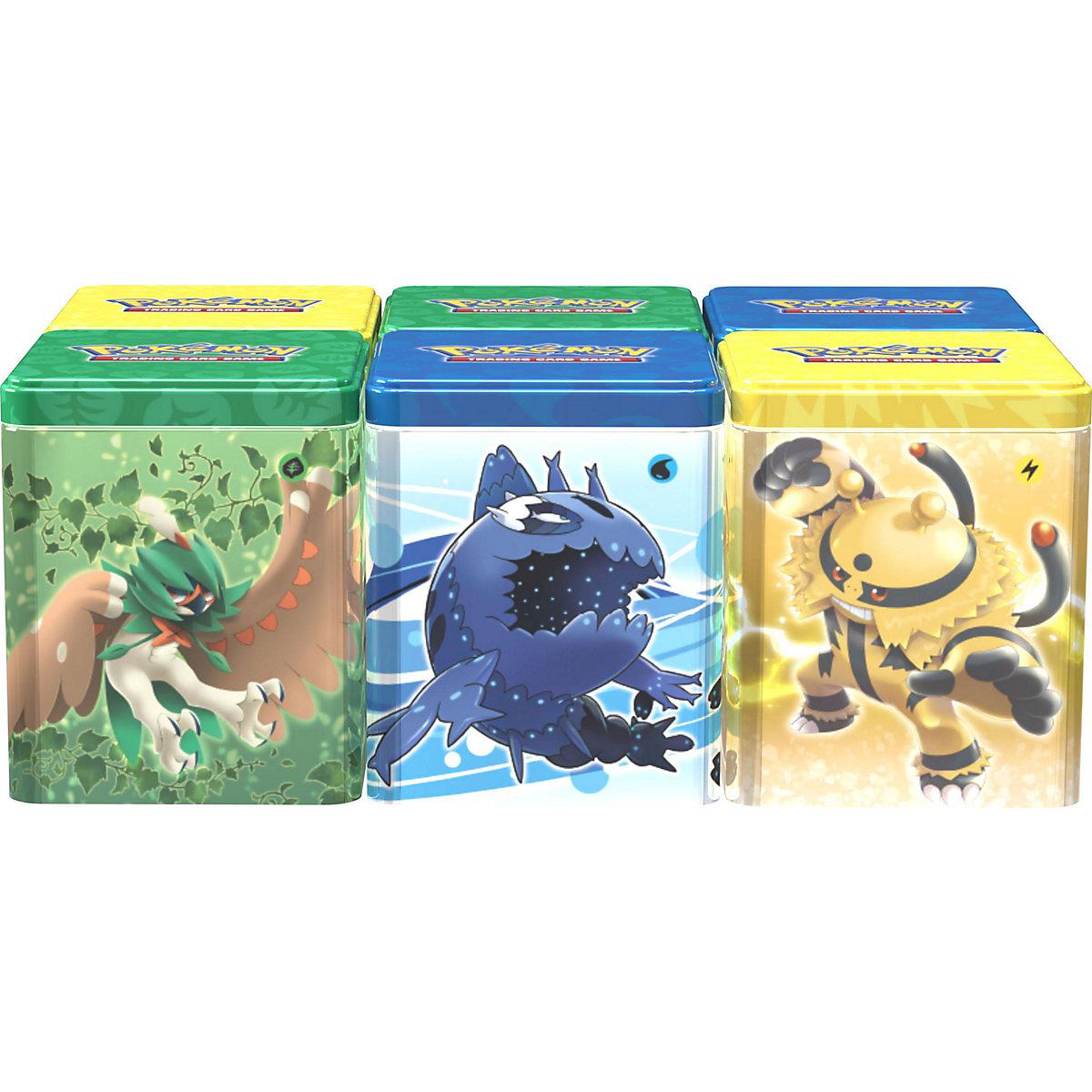 Preview: Pokemon TCG - Elevoltek/ Lusardin/ Silvarro - Stapelbare Tin-Box Frühjahr 2022 (Sammelkartenspiel, deutsch)