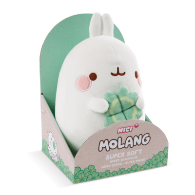 Preview: Molang - Molang mit Kleeblatt in Geschenkverpackung - 24 cm Plüsch