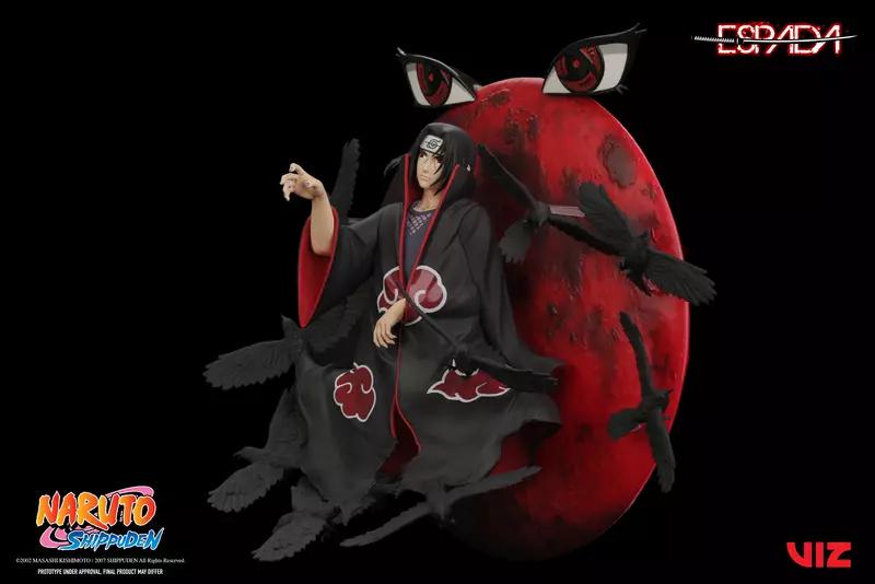 Preview: Itachi Uchiha (Tsukuyomi) - Breach Wall Art Line Statue - Espada Art