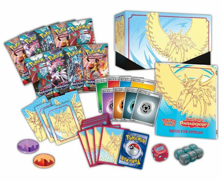 Preview: Pokemon TCG - Paradoxrift - Karmesin & Purpur - Top-Trainer-Box (deutsch)