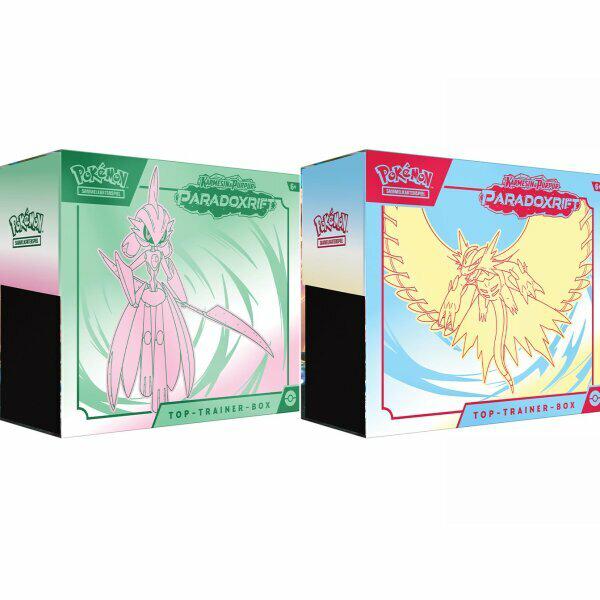 Preview: Pokemon TCG - Paradoxrift - Karmesin & Purpur - Top-Trainer-Box (deutsch)