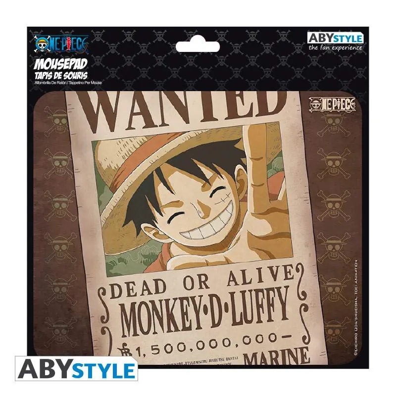 Preview: One Piece - Wated Luffy - Stoffmousepad von ABYStyle