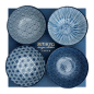 Preview: Geschenke Set Tayo Bowl | Schale in "Japan-Blau" von TOKYO Design Studio (500ml.) 