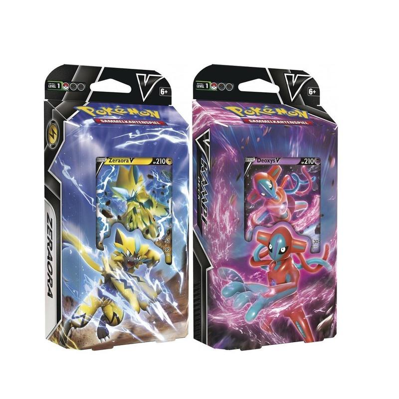 Preview: Pokemon TCG - Pokemon GO V-Kampfdeck - Zeraora -V/ Deoxys -V - Lucky Box (deutsch)