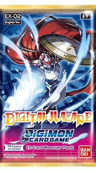 Preview: Digital Hazard (EX-02) - Digimon Card Game - Booster Packung - Englisch (12 Karten)