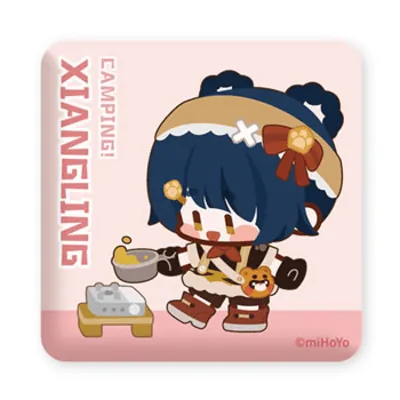 Preview: Xiangling - Genshin Impact Relaxing Camp Series - Button - miHoYo