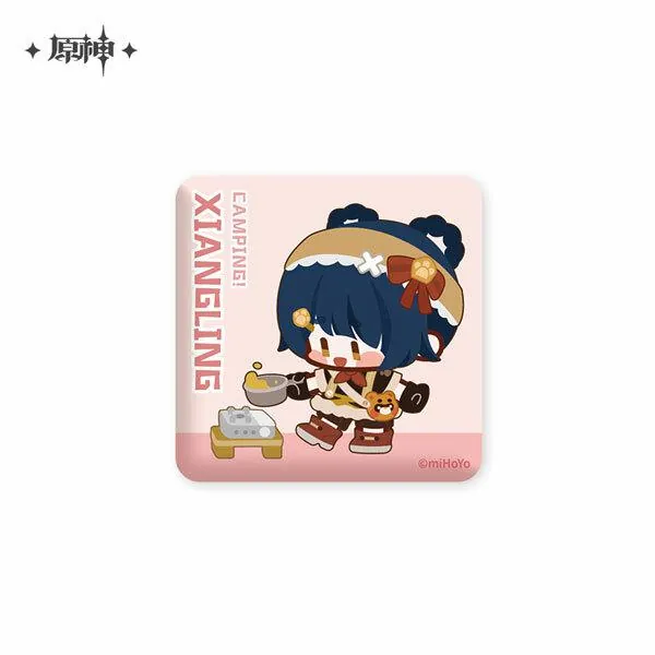 Preview: Xiangling - Genshin Impact Relaxing Camp Series - Button - miHoYo