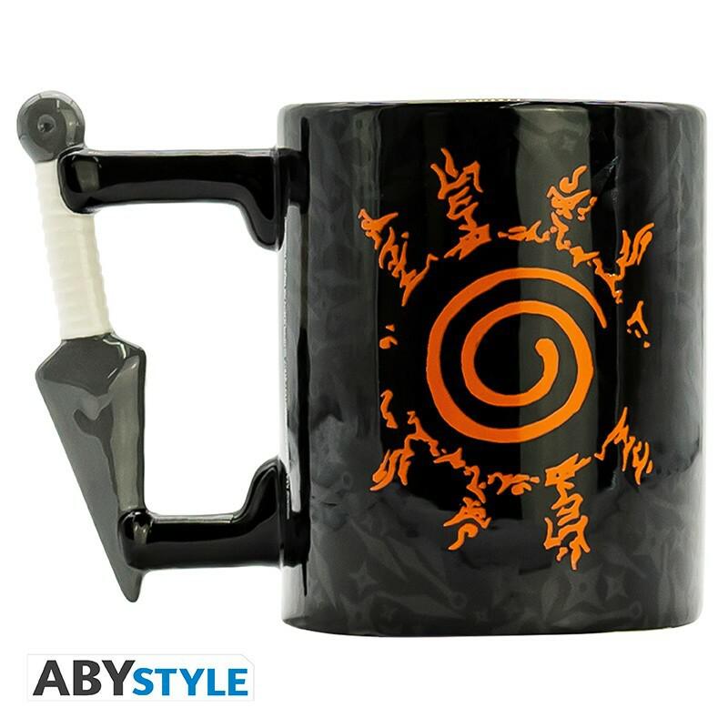 Preview: Naruto Shippuden - Hochwertiges Premium-Geschenk-Set - XL Glas + 3D Schlüsselanhänger + 3D Tasse - AbyStyle