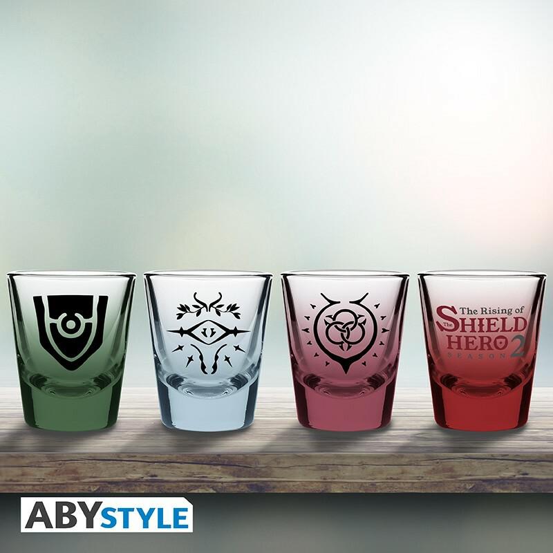 Preview: The Shield Hero - Shot Glass "Symbols" - AbyStyle