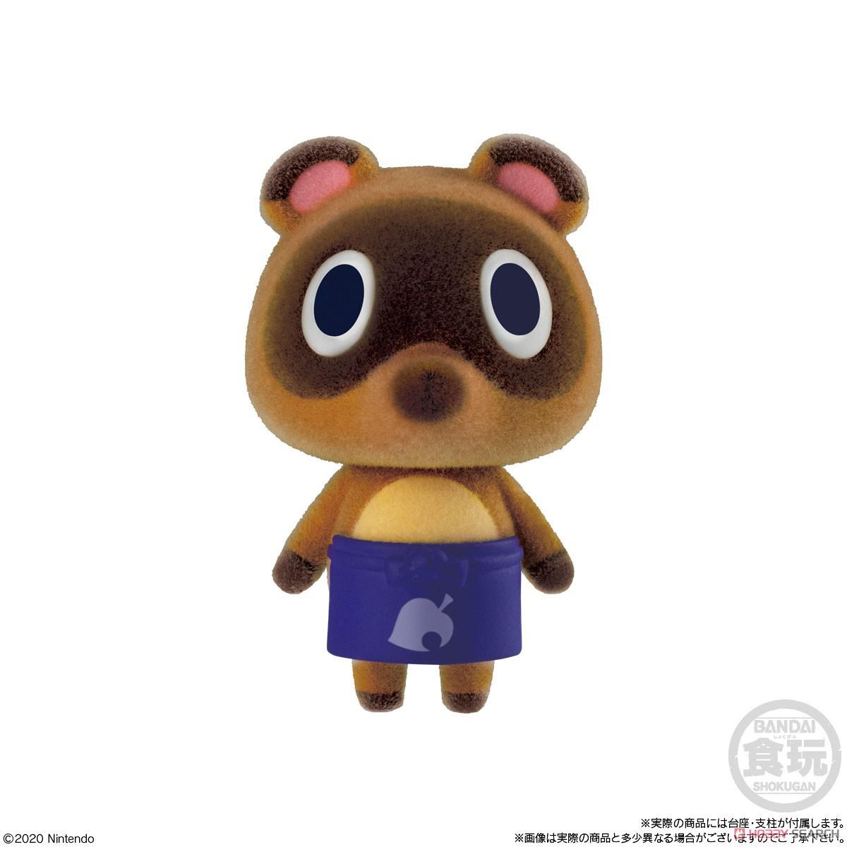 Preview: Schlepp / Tommy / Subukichi - Minifigur mit beflockter Oberfläche - Animal Crossing: New Horizons - Bandai