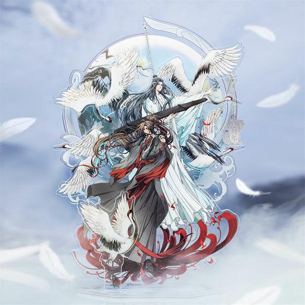 Preview: Wei Wuxian & Lan Wangji (4th Anniversary Above the Dawn and Night Version) - The Master of Diabolism / Mo Dao Zu Shi - Acrylaufsteller, Glitzer Button + Limited Edition Bild Set - Hobby Rangers