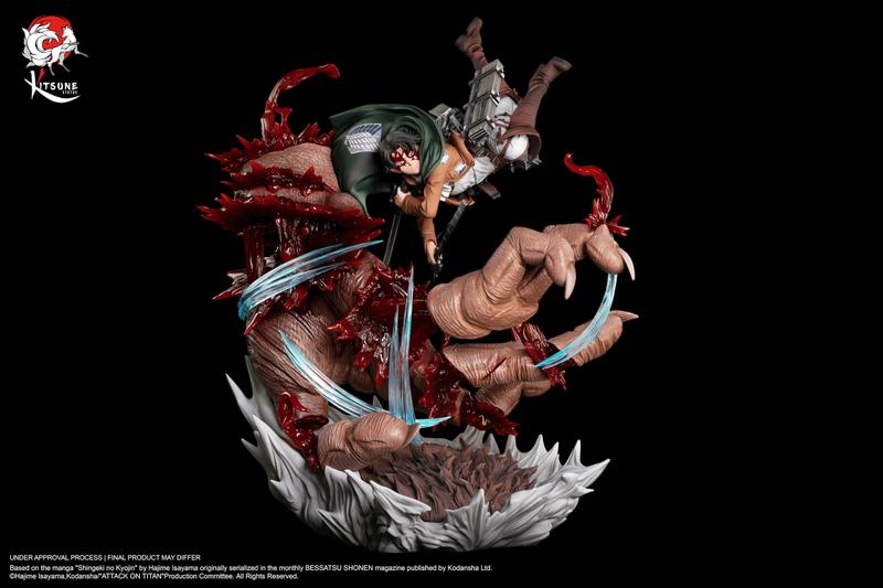 Preview: Levi Vs Beast Titan - Attack on Titan - Kitsune Statue