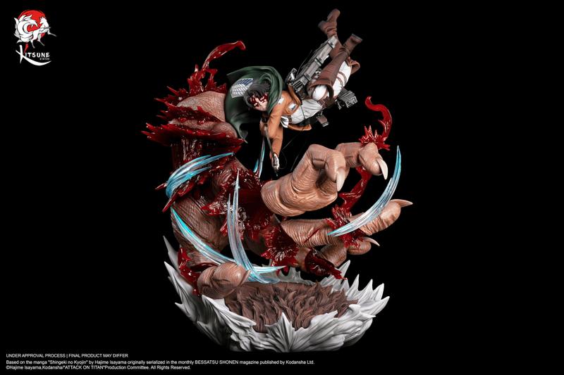 Preview: Levi Vs Beast Titan - Attack on Titan - Kitsune Statue