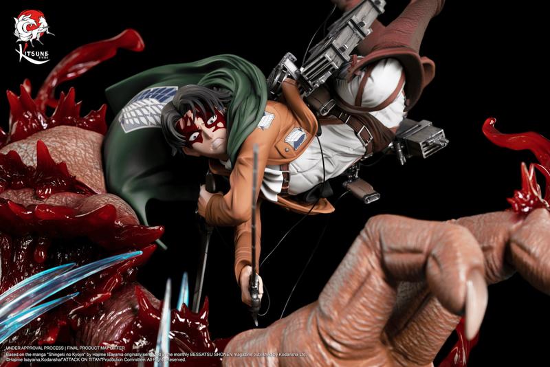 Preview: Levi Vs Beast Titan - Attack on Titan - Kitsune Statue