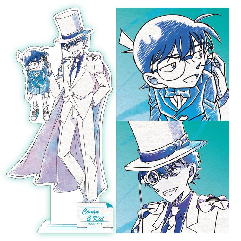 Preview: Conan Edogawa & Kaito Kid (Pencil Art) - Detektiv Conan - Acrylaufsteller - Zero-G Act