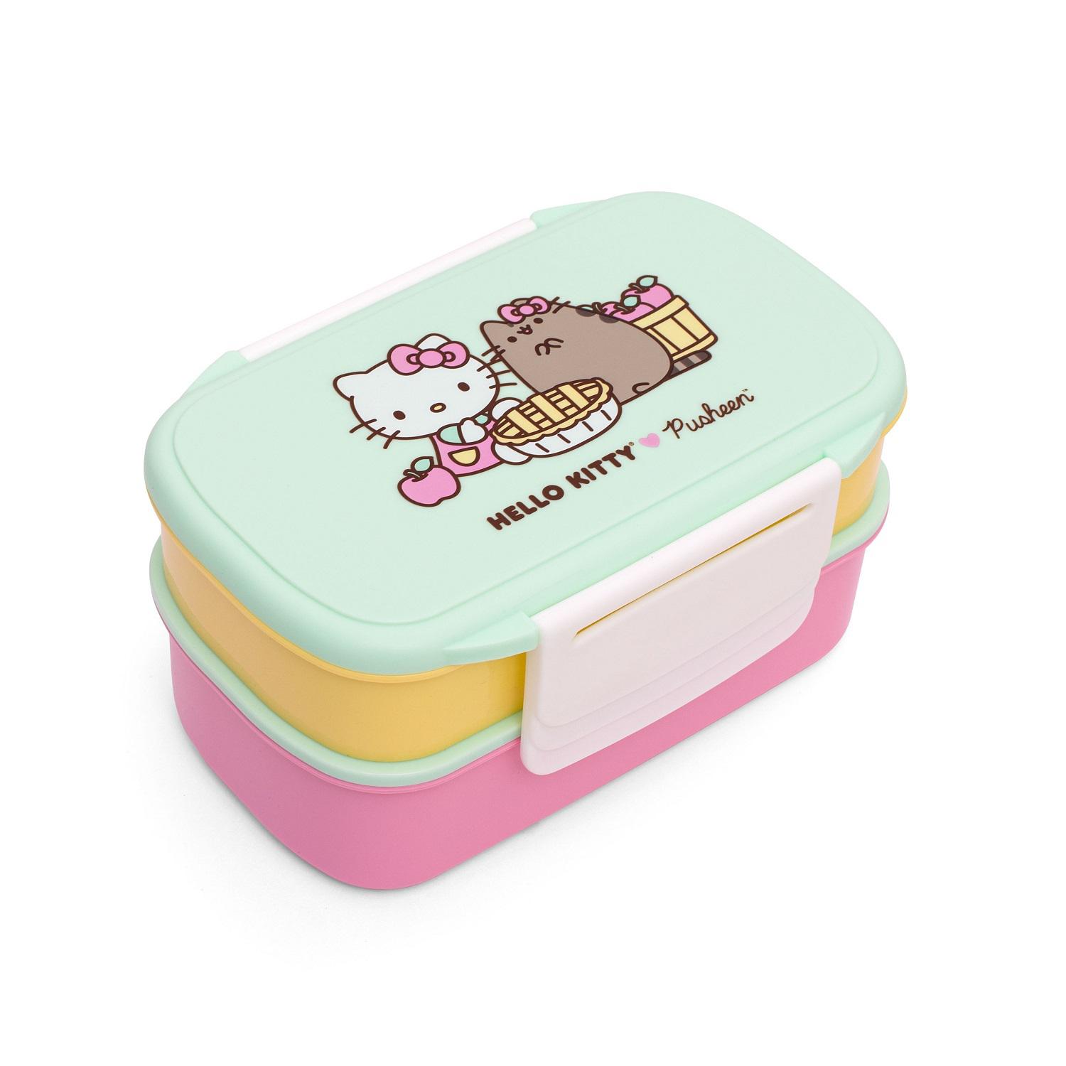 Preview: Pusheen & Hello Kitty - Bento Box (Butterbrotdose, 2er Set)