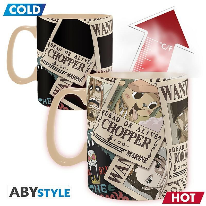 Preview: One Piece - Hochwertiges Premium-Geschenk-Set - Flagge + 3D Schlüsselanhänger + Heatchange/ Zaubertasse - AbyStyle