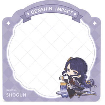 Preview: Raiden Shogun (Summer Theme) - Genshin Impact - Haftnotizblock - miHoYo