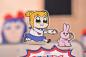 Preview: Popuko & Rabbit - Pop Team Epic Rocking Acrylaufsteller - Good Smile Moment