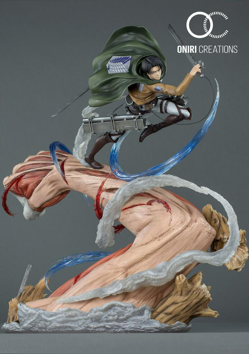 Preview: Levi vs. Female Titan - Attack on Titan - Resin Diorama - Oniri Créations