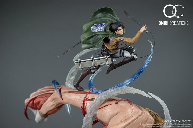 Preview: Levi vs. Female Titan - Attack on Titan - Resin Diorama - Oniri Créations