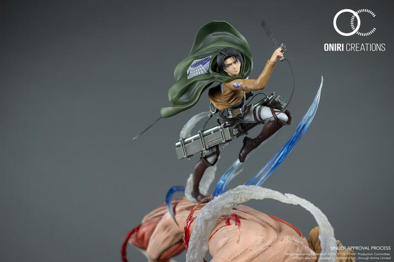 Preview: Levi vs. Female Titan - Attack on Titan - Resin Diorama - Oniri Créations