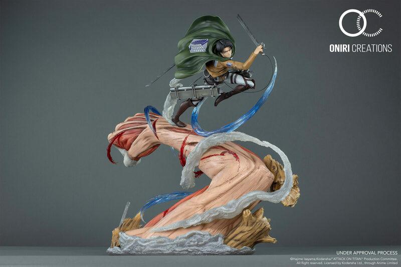 Preview: Levi vs. Female Titan - Attack on Titan - Resin Diorama - Oniri Créations