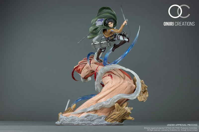 Preview: Levi vs. Female Titan - Attack on Titan - Resin Diorama - Oniri Créations