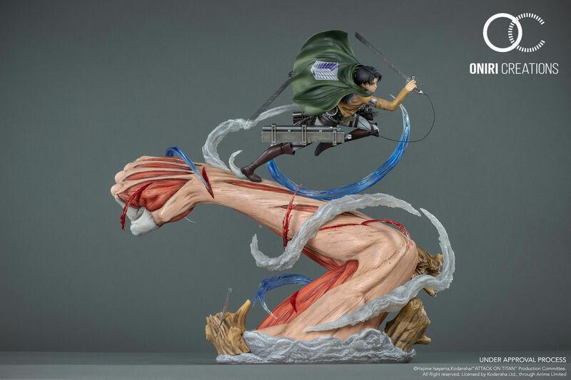 Preview: Levi vs. Female Titan - Attack on Titan - Resin Diorama - Oniri Créations