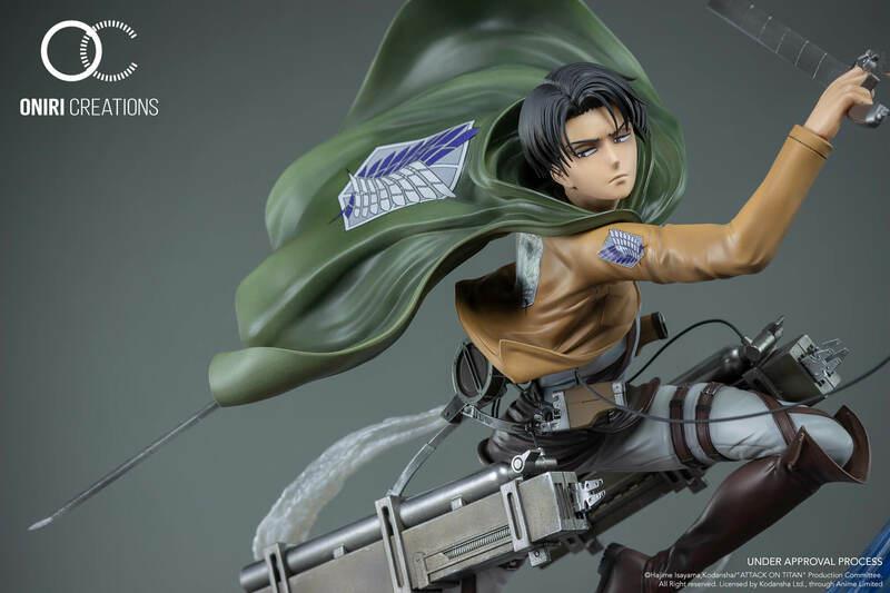 Preview: Levi vs. Female Titan - Attack on Titan - Resin Diorama - Oniri Créations