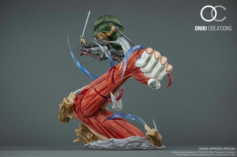 Preview: Levi vs. Female Titan - Attack on Titan - Resin Diorama - Oniri Créations